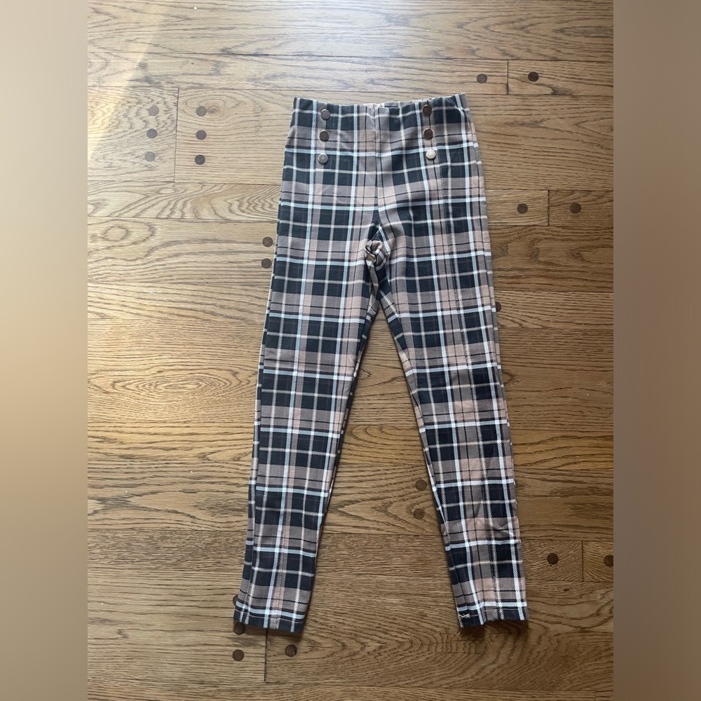 ZARA girls plaid pants
